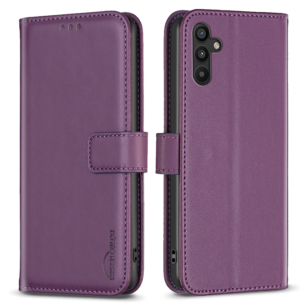 BINFEN COLOR BF17 Stand Phone Cover for Samsung Galaxy A34 5G PU Leather TPU Wallet Case BINFEN COLOR BF17 Stand Phone Cover for Samsung Galaxy A34 5G PU Leather TPU Wallet Case